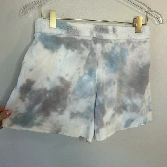 Free People Kelly Washed Sweatshirt and shorts Set Ocean, Size extra small XS - Picture 14 of 14